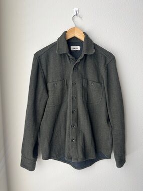 Taylor Stitch Dark Olive Green Overshirt